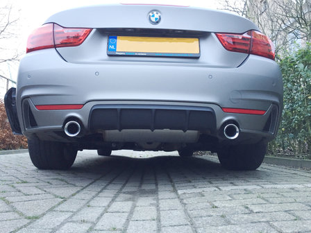 BMW M Performance diffusor mat zwart F32/F33/F36