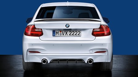 BMW M Performance diffusor mat zwart F22/F23