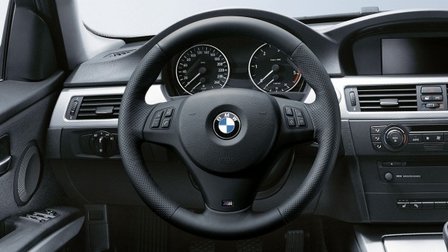 BMW M stuurafdekking zwart met multifunctionele bediening E9x M3