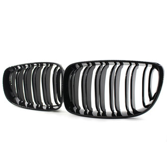 Dubbelspaak grille hoogglans zwart E81 E82 E87/E87LCI E88