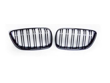 Dubbelspaak grille hoogglans zwart F22/F23