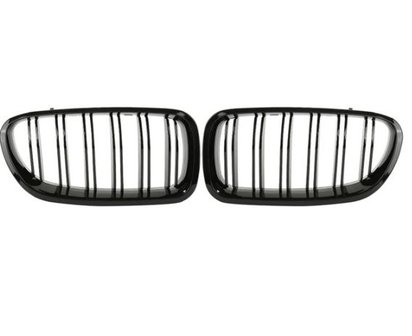 Dubbelspaak grille hoogglans zwart F10 F11