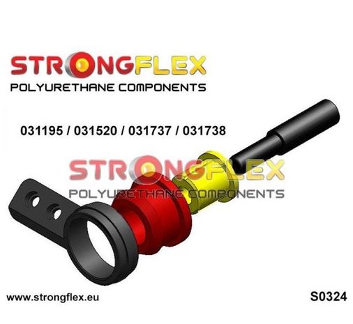 Strongflex voorste (E46) draagarm rubber E30 E36 - Yellow