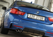 M Performance diffuser mat zwart F32/F33/F36